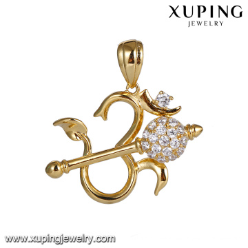 33311 xuping Cupid&#39;s Arrow Herzförmiger synthetischer CZ-Anhänger für Frauen